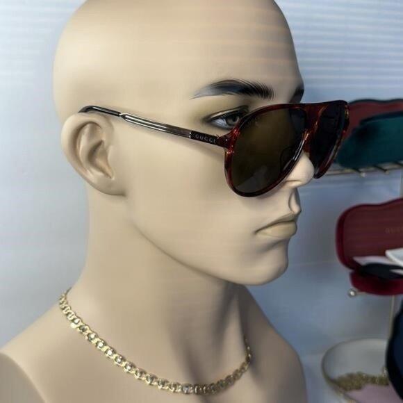 New Authentic Gucci Tortoiseshell GG0829SA 003 Sunglasses - Picture 8 of 12